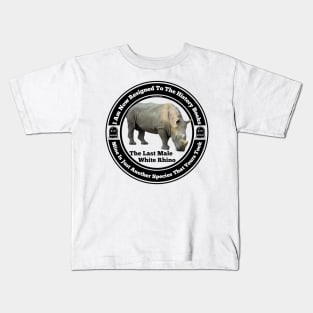 RIP The Last White Rhino Kids T-Shirt